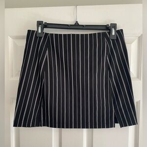 Urban Outfitters Pinstripe Black & Cream Skirt Size M